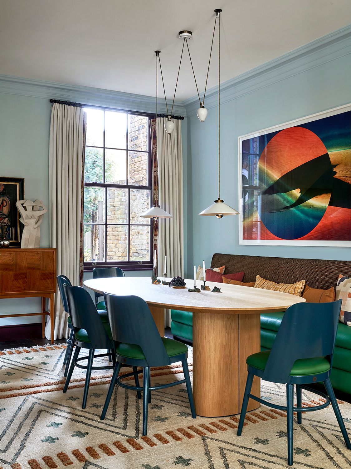 A Victorian house in Notting Hill that has been given a brilliantly bold and colourful new look Indoors Interior Design...